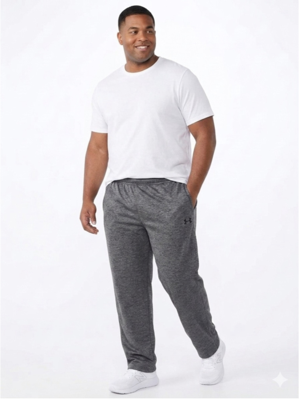 Men's Under Armour ColdGear Sweatpants XXL Grey Black - 688
